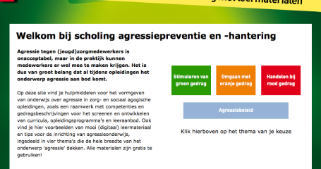 Agressieonderwijs Al In De Zorgopleiding | Vereniging Gehandicaptenzorg ...