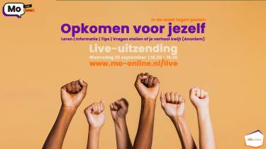 Live-uitzending Mo-Online over opkomen voor jezelf